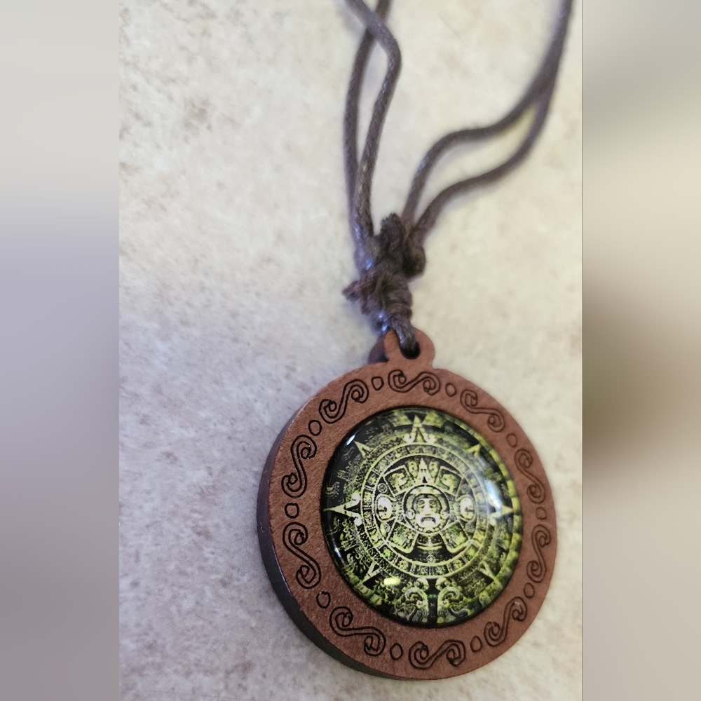 20" Mayan calendar necklace